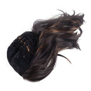 Synthetic Long Curly Hair Black Brown Wig Heat Resistant Full Wigs fit for Women