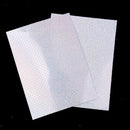 4Pcs Reflective Holographic Scales Prism Film Fishing Lure Tape 3.9" x 2.9"