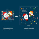Santa Claus Removable PVC Wall Stickers Waterproof Christmas Decor Decals A