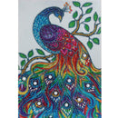 5D DIY Special Shaped Diamond Painting Peafowl Cross Stitch Kit Home Decor