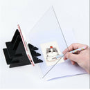 5.3x7.9" Sketch Tracing Drawing Board Optical Draw Projector Painting Reflection