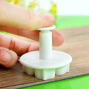 3pcs DIY Bakeware Flower Plunger Cutter Mold Embossed Stamp Fondant Cake