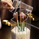 Acrylic Makeup Brush Holder Bucket Beauty Brush Container Pen Brush Contain