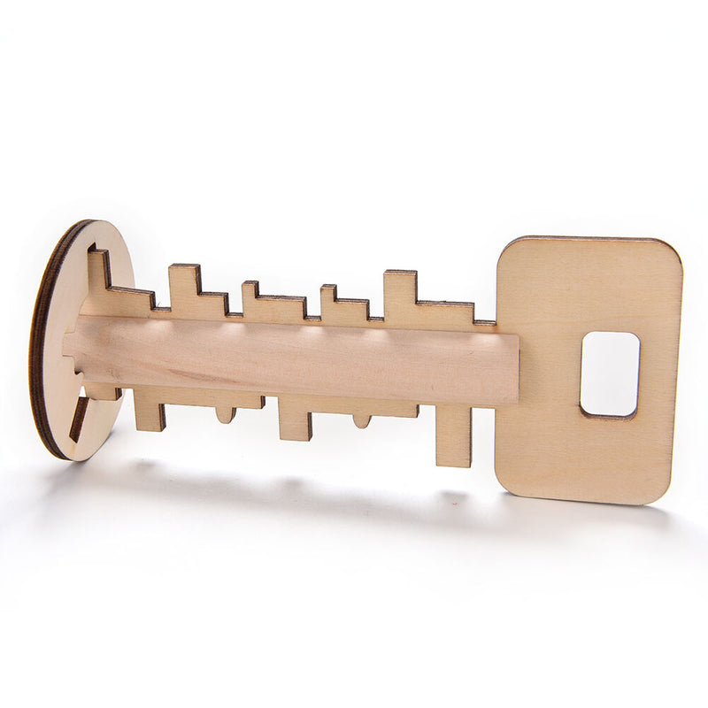 Key Unlock Puzzle Intelligence Educational Toys Pre-school Wooden Kid gift Chic