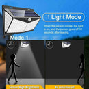 LED Solar Power PIR Motion Sensor Wall Light Outdoor Home Lamp Garden R2V7