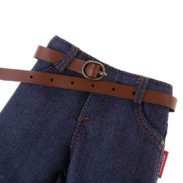 1/6 Scale Male Classic Denim Jeans Pants for 12'' Action Figures Body 2pcs