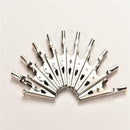 10x Stainless Steel Crocodile Alligator Clip Cable Test Lead Jumper Wire Px