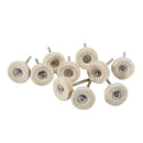 10 Pieces 25Mm Felt Installation Polishing Pad Jewelry Polishing Polishing