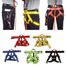 Climbing Harness,Safe Seat Belts for Tree/Rock Climbing Training Caving Red