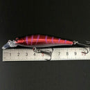 5 Pcs/Lot Fishing Lure 9Cm 8.3G Minnow Wobblers Swim Bait With Hooks FishingZ1Y4