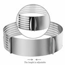 Adjustable Retractable Circular Ring Layered Cake Slice Mould DIY Cutter E9L5