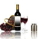 1X(Wine Stopper, Premium Stainless Steel Reusable Bottle Stopper Wine Closu