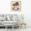 5D DIY Full Drill Square Diamond Painting Unique Cup Cross Stitch Craft Kit
