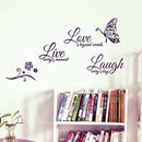 Live Laugh Love Family Home Quote Wall Stickers Art Room Removable Decals DIY N7