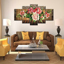 Resplendent Rose 5D DIY Full Drill Diamond Painting 5-pictures Combination