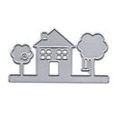 House and tree Metal Cutting Dies For Scrapbooking Stencils DIY Album Card JR