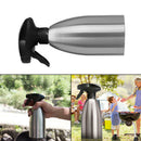Stainless Steel Oil Pump Spray Bottle Olive Vinegar Sprayer Cooking Fine Mist