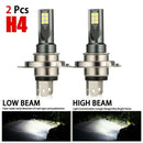 1Pair H4 200W 12000LM 6000K LED Car Headlight Fog Lights Conversion Globes Bulbs