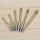 6pcs Tungsten Carbide TCT Glass Drill Bits Set Titanium Coated Power To