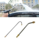 2pcs Water Washer Lance Spray Wand Angled Lance Extension Metal Pole 3600psi
