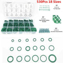 530Pcs Assorted Car HNBR A/C System R134a Air Conditioning Rubber O Ring Seals