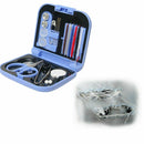 Travel Sewing Kit Thread Needles Mini Case Plastic Scissors Pins Tape Porta P3E9