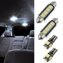17pcs Universal Error Free Premium White Bulb Interior Car LED Light Accessories