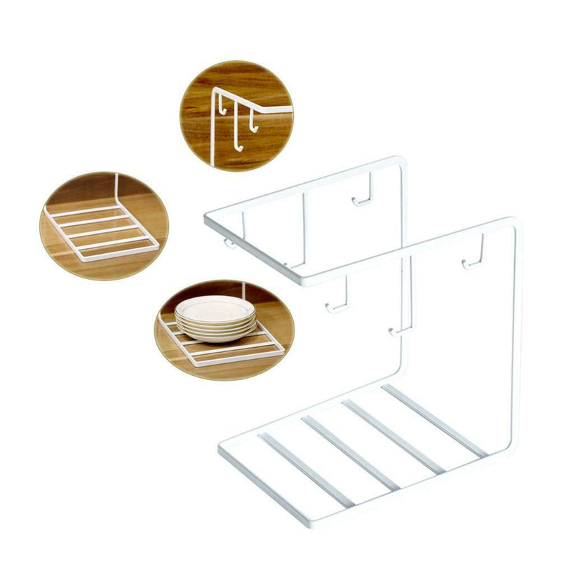6-hook Stand Mug Coffee Cup Cup Handgrip Tray Rack With Holder With Storage HG4I