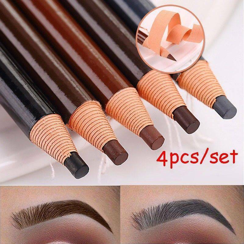 Peel-Off Eyebrow Pencil Set For Marking Filling Outlining Makeup Microblading