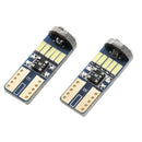 2pcs T10 4014 15SMD LED Car Width Lights License Plate Lamp Bulbs
