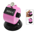 Golf Pitch 4 Digit Number Clicker Hand Held Tally Counter Black Pink