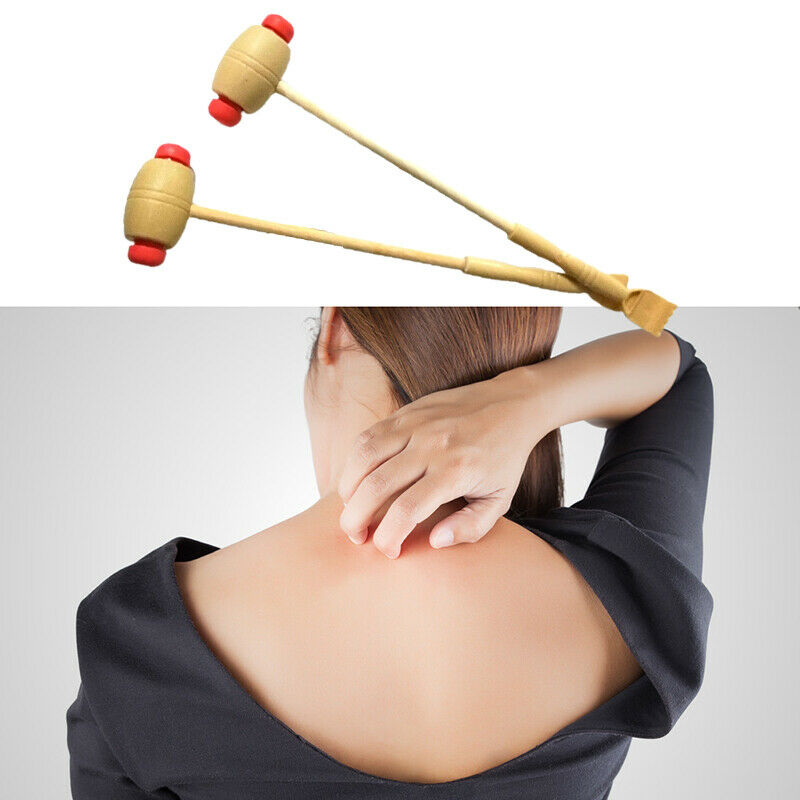 1xDurable Bamboo Massager Back Scratcher Wooden Body Roller Stick Backscratc_kz