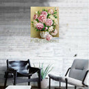 DIY 5D Peony Diamond Painting Embroidery Cross Craft Stitch Kit Home Decor