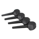 Finest 4Pcs/Pack Ebony 3/4 4/4 Cello Machine Heads Cello Replacement Tuning Pegs