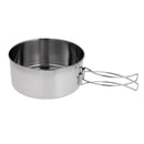 4pcs Outdoor Camping Cookware Portable Cooking Pot Pan Set for Picnic Hiking