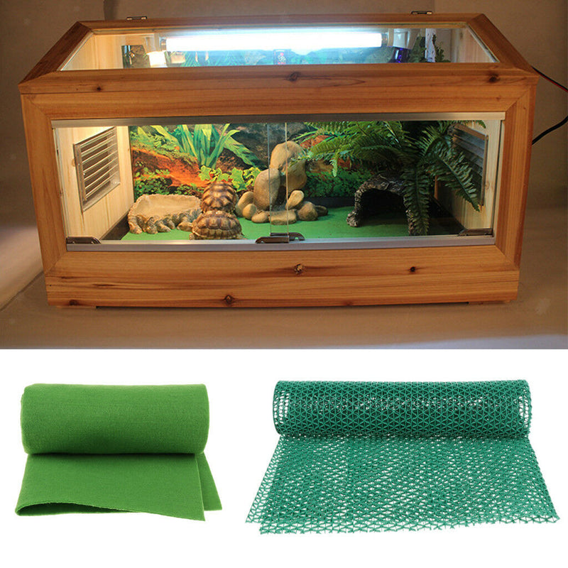 Reptile Terrarium Bedding Substrate Liner Reptile Carpet Pet Mat Green