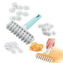 37Pcs Fondant Cake Embosser Tape Cutter Different Gears Decorating Strip Ri