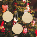 50pcs Wooden Christmas Pendents Xmas Tree Hanging Ornaments Wedding Party Decor