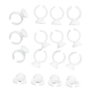 100pcs Disposable Adhesive Tattooing Ink Cups Pigment Holder Ring Small