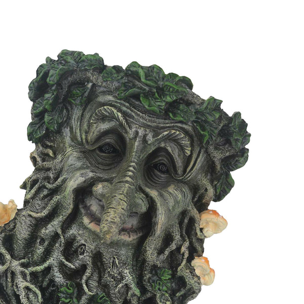 Old Man Tree Face Leaf Plaque Garden Yard Tree Ornament Sculpture Decoration
