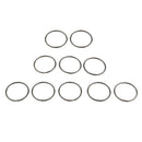 10Pcs Split Key Chain Ring Loose leaf Rings For Keychain ,Crafts Black-32mm