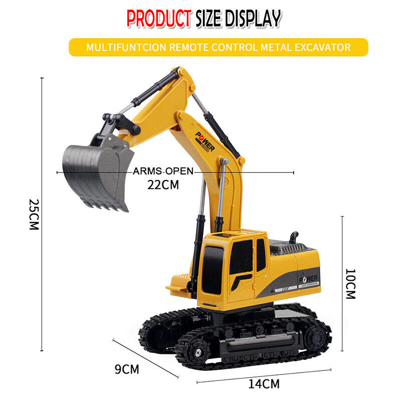 2.4Ghz 6Ch 1:24 Rc Excavator Mini Rc Truck Rechargeable Simulated Excavator E4S2