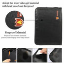 Fireproof Files Folder Accordion Document Bags 14.3x9.8 inch A4 Size 12 Poc S5O1