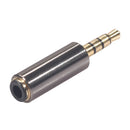 3.5mm Male to Female OMTP to CTIA Earphone Adapter for Microphone Conversion