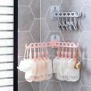 Portable Multifunction Bathrooms Hanger Rack Clothespin Hanging Drying Rack