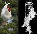 White Polycyclic Dream Catcher Feathers  Wall Hanging Home Car Decor