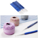 8pcs Plastic Handle Aluminium Material Knitting Needle Sewing Tools