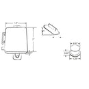 Whisper Non Locking Boat Cam Latch Striking Plate Cabinet Hardware 23090-CH