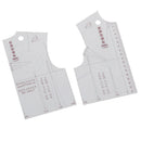 2pcs/set 1:5 Women Clothes Prototype Ruler Drawing Template Tailor Sewing To NTE