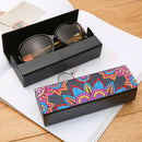 DIY Diamond Painting Leather Eye Glasses Storage Case Travel Sunglasses Box